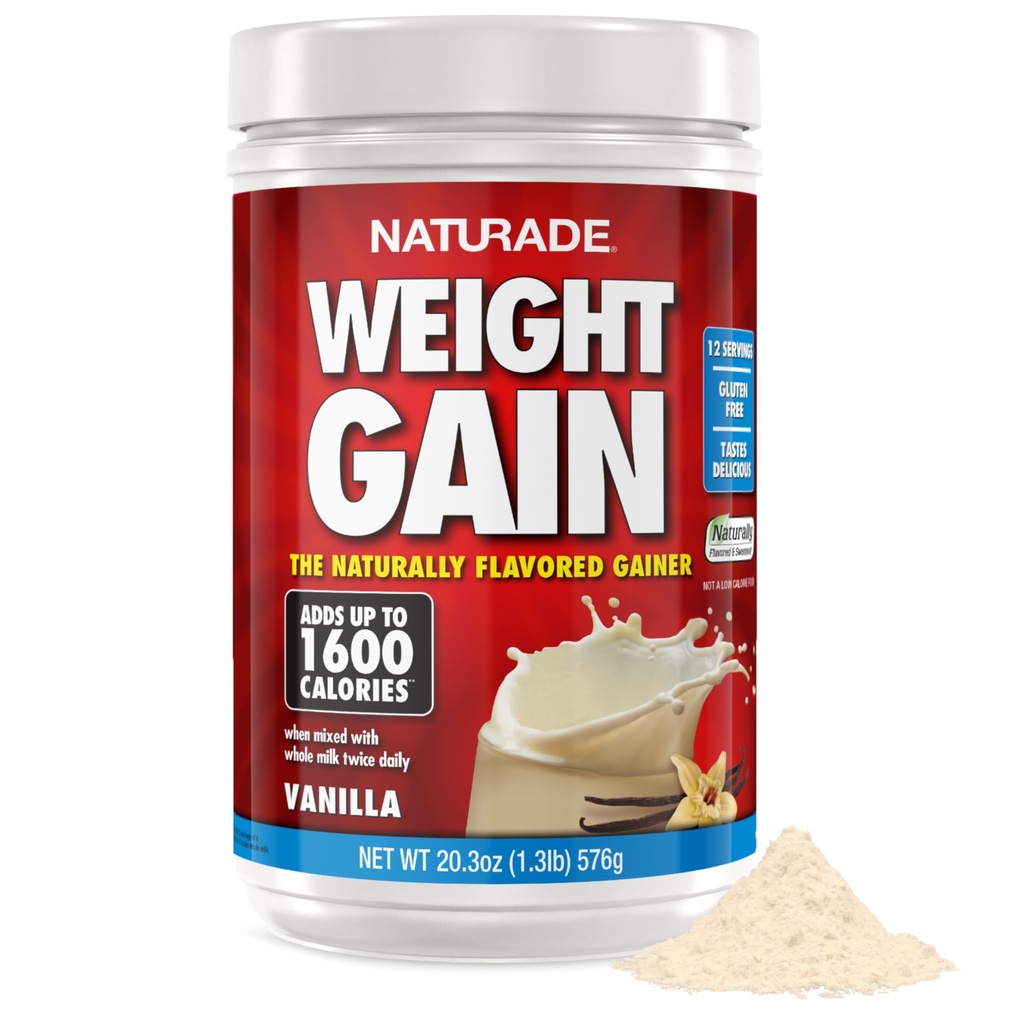 Naturade vekt gevinst Instant Nutrition Drink Mix, Vanilla ,20.3 Ounce
