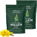 Mullein Lung Cleanse Repair Gum, Mullein Gum, Lung Cleanse Repair Gum - Pear Flavored, Mullein Leaf urt Ekstrakt for Lunge Helse og Sinus Relief (2 poser)