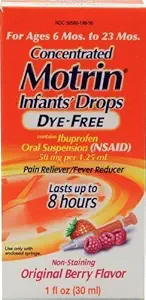Motrin smerte Reliever / Fever Reduser Infanters Drops Konsentrert Dye-Free Berry Flavor (pakke på 2) av Motrin
