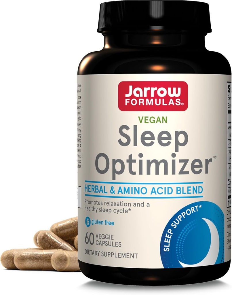 Jarrow Formler® Sleep Optimizer, Herbal og Aminosyre blanding, 60 greve, opp til 30 dagers forsyning