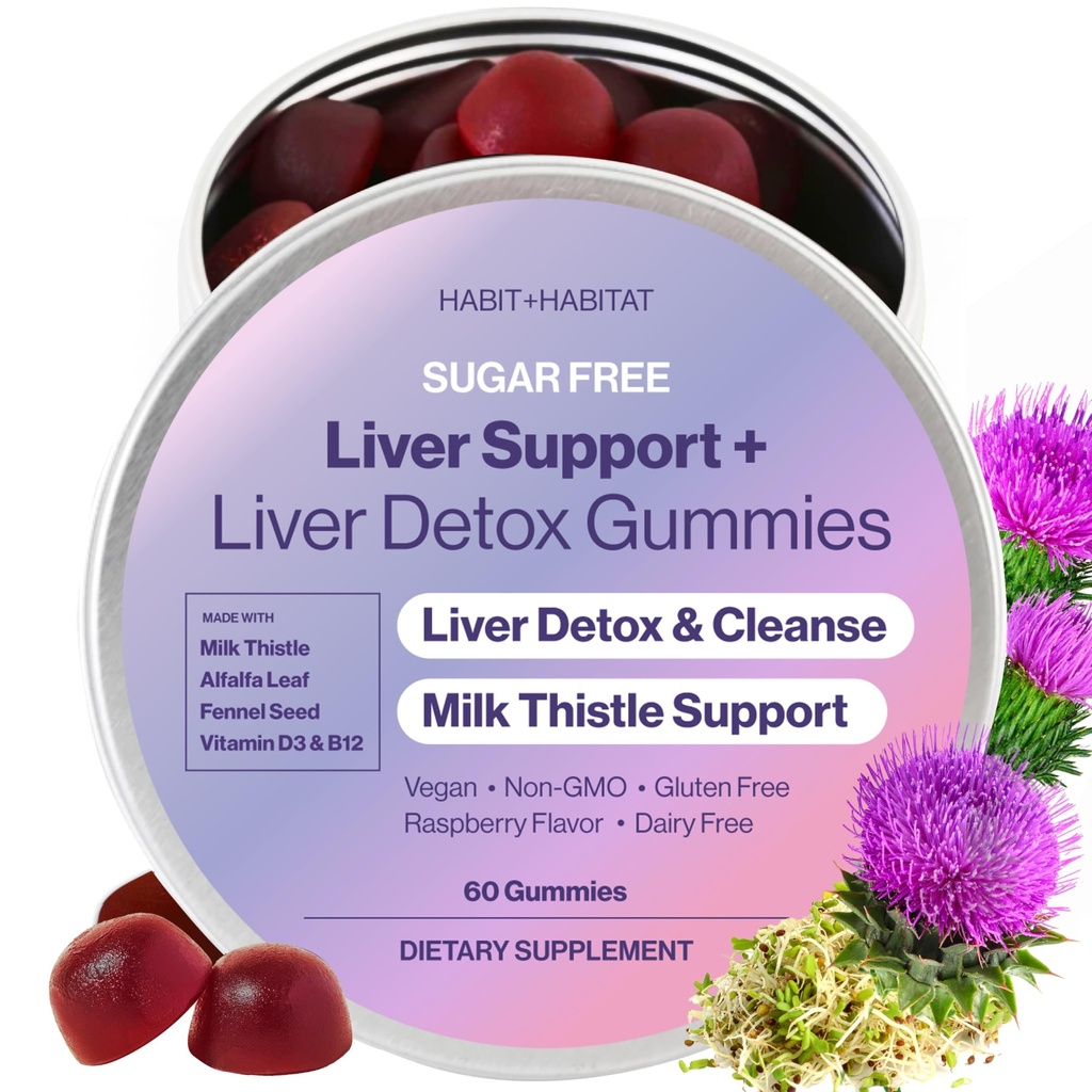 Liver Support Plus med melk Thistle, Alfafa Leaf, vitaminer D3 og B12 Avansert Formel
