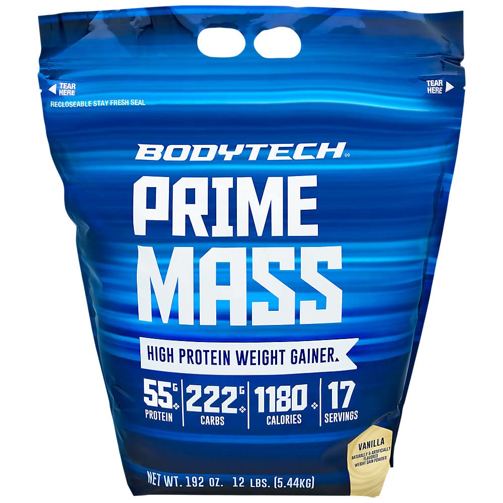 BODTECH Prime Mass - Vanilla (12 lbs./17 Serveringer)