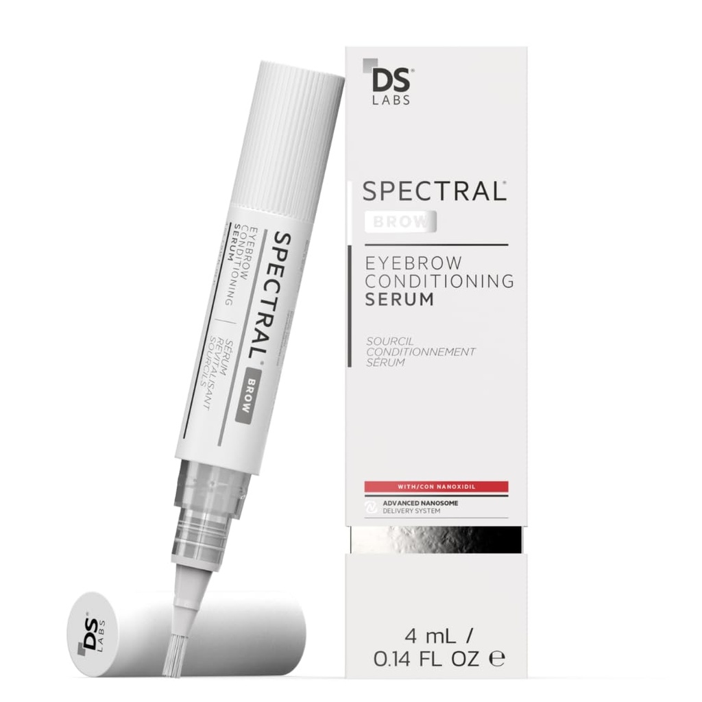 DS Labs Spectral. BROW Eyebrow Conditioning Serum - støtter Fullere, Tykkere, ser brows, med Nanoxidil, Retinol & Hyaluronsyre, Parabenfri, Sulfate Gratis, Cruelty Gratis