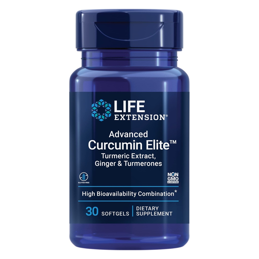 Livsforlengelse Super Omega-3 Fiskeolje, Curcumin Elite Turmeric Extract & Ginger Softgel Bundle - 240 + 30 Count