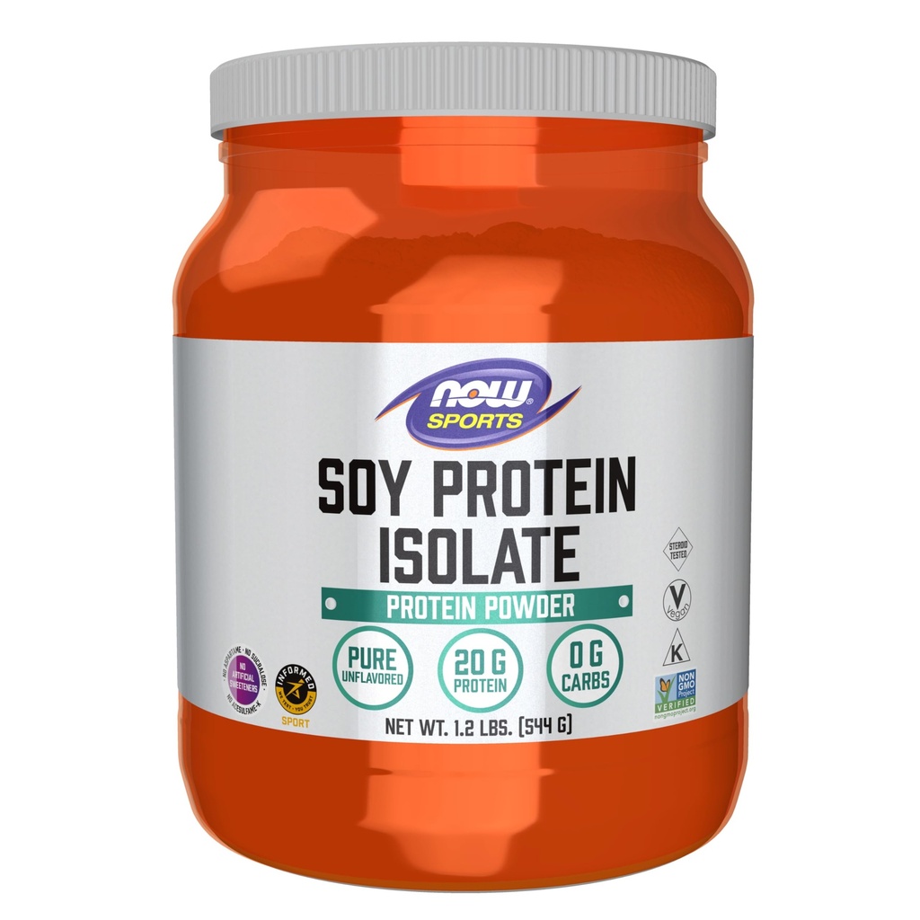 NU Mat Idrett Ernæring, Soja Protein Isolere 20 G, 0 Kolhydrater, Uflavorert pulver, 1,2-Pound