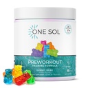 En Sol Pre-Workout for kvinner, Forbedret pumpe og fokus, Ingen Jitters eller Crash, Naturlige ingredienser, 100% vegansk, Glutenfri og soyafri, (Gummy Bear)