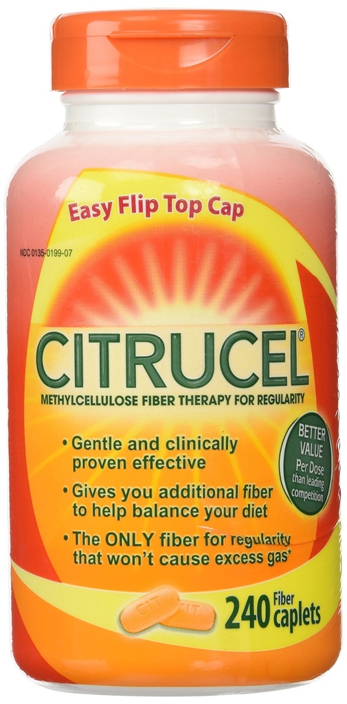 Citrucel Fiber terapi for regelmessighet 500 mg - 240 kapler