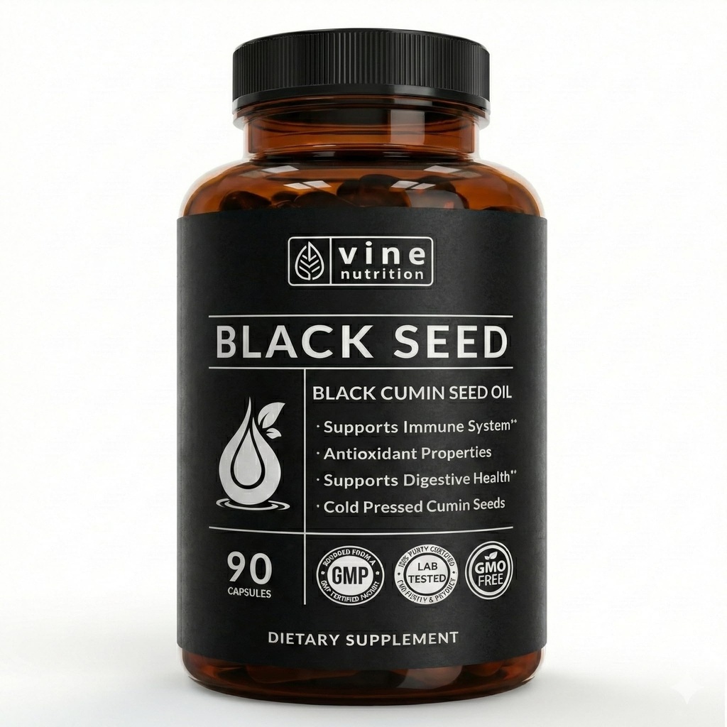 Svart Seed Oil Capsules - Nigela Sativa - Immun støtte Supplement Mykt Gels - Kaldt Presset Antioksidant Vegetarian Svart Cumin piller - 500 Milligrams laget i USA