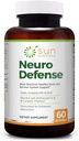 Neuro Defense med Omega-3 fettsyrer EPA & DHA, Anthocyaniner fra Bilbærekstrakt, B-kompleks vitaminer, vitaminer C & D3, Fosfatidylkolin, 60 VCaps, ikke-GMO, Glutenfri