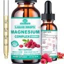 Cortisol Detox for kvinner og menn w. Super Calm 16-i-1 Magnesium, Theanine, Ashwagandha, St Johns Wort, Lemon Balm, Cortisol Wellness flytende dråper for Balanced Cortisol, Harmone Balanced & Relaxation