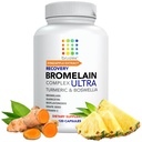 Bruizex Ultra Bromelain og Quercetin Bruising Relief Supplement, 120 kapsler | Bruised hud, Trauma Recovery og hevende kirurgiske kosttilskudd | Inneholder Bromelain, Quercetin, Turmeric og Boswellia