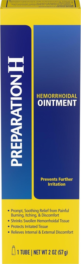 Foretrekkelse H hemorroide symtom behandling ovn, kløe, brennende og diskomfort relief, rør (2.0 ounce)