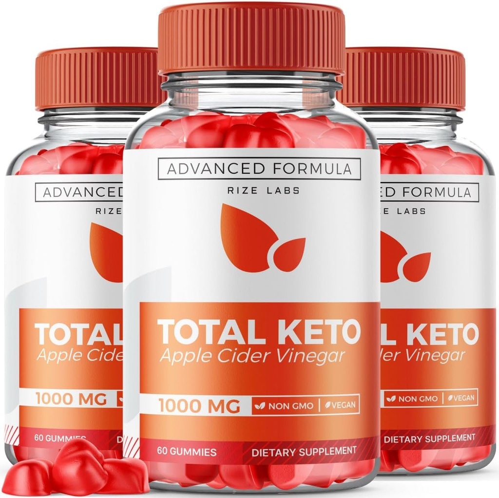 Rize labs (pakke med 3 total keto gummier for avanserte vekttap, Keto Supplement til å miste Belly Fat, Gummy anmeldelser, Maks styrke formel, Gomitas (180 gummies)