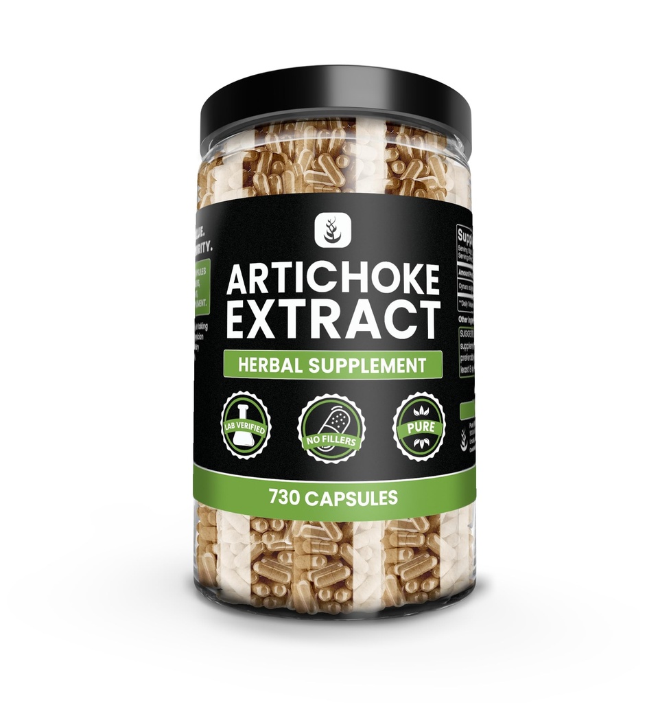 PURE ORIGINAL INGREDIENTS Artichoke Extract (730 kapsler) Ingen magnesium eller Rice Fillers, alltid ren, Lab verifisert