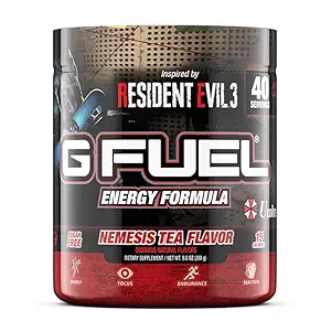 G brensel celeste jordbær energi drikke pulver, pre trening koffein blanding for spill, sukker gratis fokus amino, vitamin + antioksidanter, 9,8oz ( Celeste jordbær, 40 serveringer)