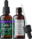 Lemongrass tinktur, organisk sitrongrasekstrakt (Cymbopogon Citratus) Herbal Supplement, ikke-GMO i kaldtpresset organisk grønnsaker glyserin, 700 mg, 2 oz (60 ml)