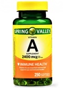 Spring Valley - Vitamin A Forsyning 2400MCG 250 Softgels