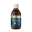 Dr. Mercola Wild Caught Alaskan Cod Liver Oil, 6,8 Fl. Oz. (200 ml), 40 Serveringer, 1000 mg Omega-3s Per Serving, Dietary Supplement, støtter hjernen og kognitiv funksjon, ikke-GMO, MSC sertifisert