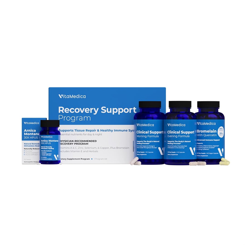 VitaMedica Arnica Montana 30X + Bromelain med Quercetin + klinisk støtte Formula Bundle