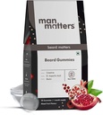 SENTA Man MaterS Skjegg Gummies for menn | 30 dagers pakke | Thicken Skjegg, stimulerer Beard Follicles & forbedrer Beard Tetthet | Biotin, D-aspartinsyre og kreatin | Gelatin-fri,100% Vegan