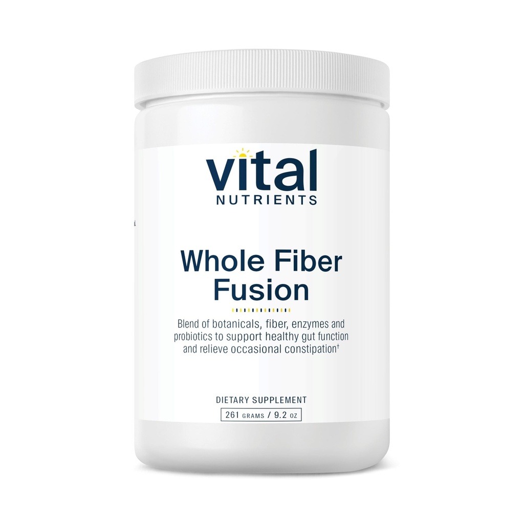 Vital næringsstoffer - hele fiber Fusion pulver - naturlig kilde til diettfiber - vegetarisk - 261 gram