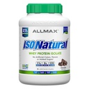 ALLMAX ISONATURAL Whey Protein Isolate, Sjokolade - 5 lb - 27 gram Protein Per Scoop - Null Fett & Sukker - 99% Laktose Gratis - med Prebiotika - Ingen kunstige Flavors - Ca. 73 Serveringer