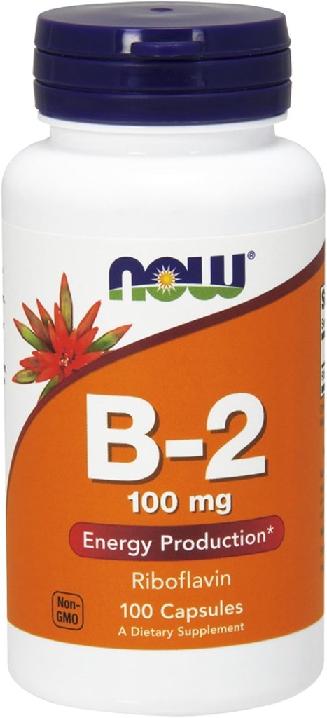NU vitamin B-2 (riboflavin) 100 mg, 100 kapsler (pakke på 3)