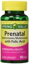Spring Valley - Prenatal, Multivitamin, Multimineral, 100 tabletter w. Folinsyre
