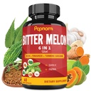 Organic Bitter Melon Extract Kapsler - 60 piller 2 måned - Kombinert Neem, Fenugreek, Curcumin, hvitløk og papaya