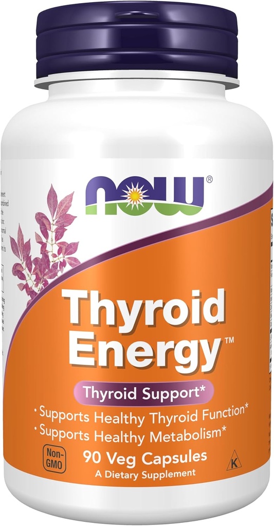 NU Mattilskudd, Thyroid EnergyTM, Iodin og Tyrosin pluss Selenium, sink og kobber, 90 Veg Kapsler