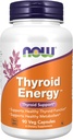 NU Mattilskudd, Thyroid EnergyTM, Iodin og Tyrosin pluss Selenium, sink og kobber, 90 Veg Kapsler