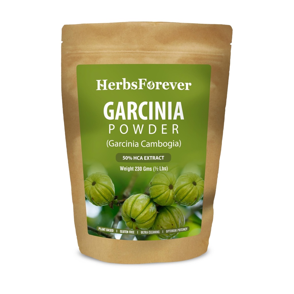 Herbsforever Garcinia Cambogia pulver støtte aktiv og energiske kroppen 230 GMS