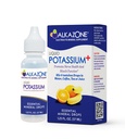 ALKAZONE flytende kalium+ | flytende kosttilskudd har raskere absorpsjonsrate | Konsentrert | Den enkleste måten å ta Kalium | Smakløs Flavorless | 1,25 Oz, Clear, Pakke med 1