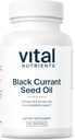 Vital næringsstoffer - svart currant frøolje - essensiell Omega 6 fettsyre - Inneholder gamma Linolensyre (GLA) - Cartilage, Joint, and Nerve funksjonsstøtte - 100 Softgels per flaske