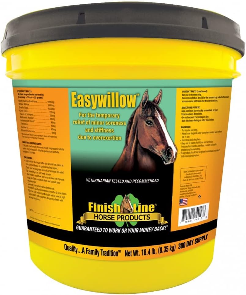 Finish Line Easywillow Equine Supplement Størrelse: 300 Dag (18.4 lbs)