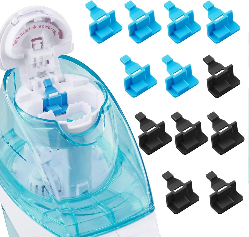 Silikon saltvann Pods Påfyller Tilbehør Kompatible med Navage Nasal Care Nasal Irrigation System - Lagre saltvann pods for enkel operasjon (6 Svart + 6 Blå), nomal