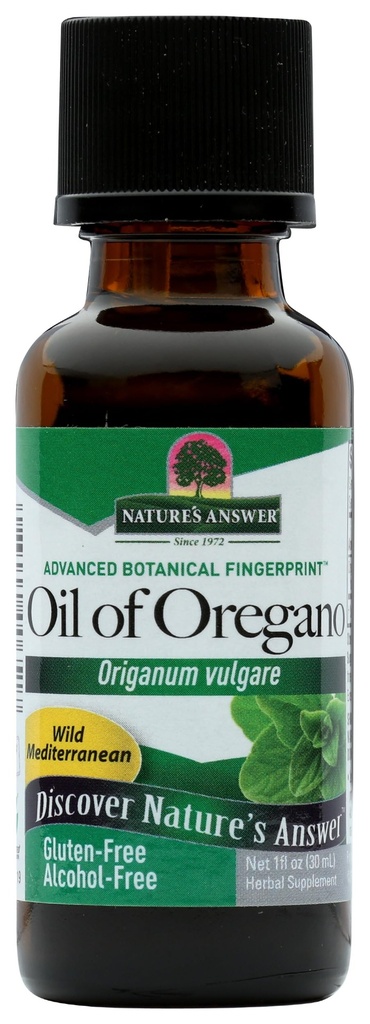 Naturens svar Olje av Oregano Leaf | Støtter sunn intestinell og digestiv funksjon | fremmer generell god helse og velvære | Glutenfri, alkoholfri og ingen preservativer 1oz