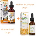 Vitamin B kompleks Drops + Vegan vitamin D3 K2 Drops