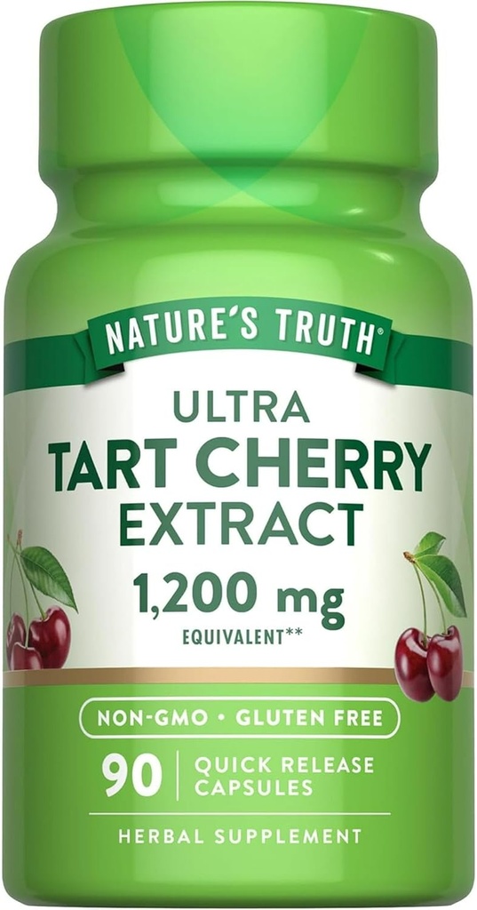 Naturens sannhet Ultra Tart Cherry Extract 1200 mg, 90 teller (pakke med 2)