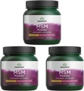 Swanson Premium merke Msm pulver - Klar-Mix & Unflavored 1 lb Pwdr 3 Pack