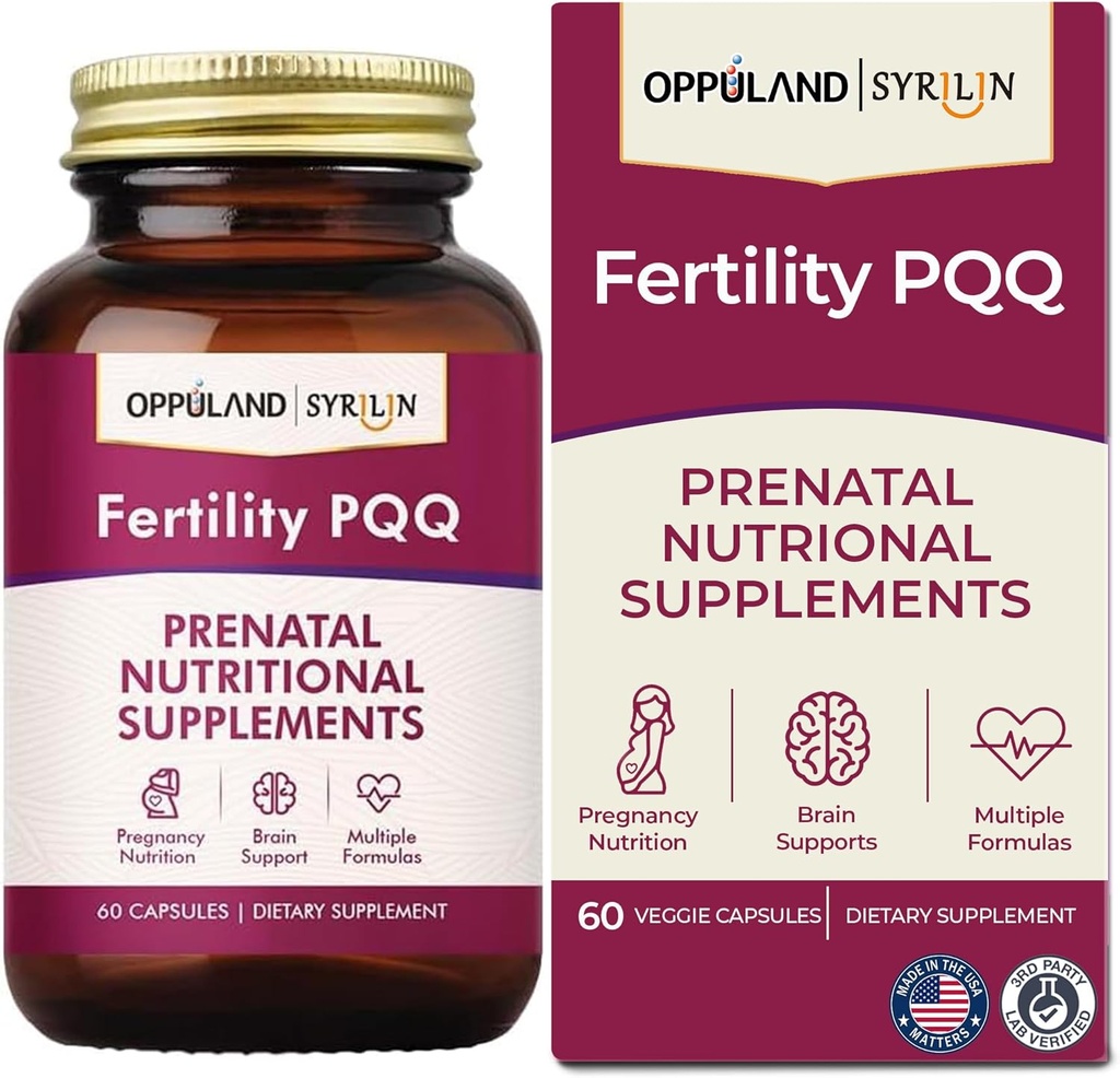 Fertilitet PQQ-Prenatal Næringstilskudd-Supports Prenatal helse,Pregnanse velvære-60 kapsler