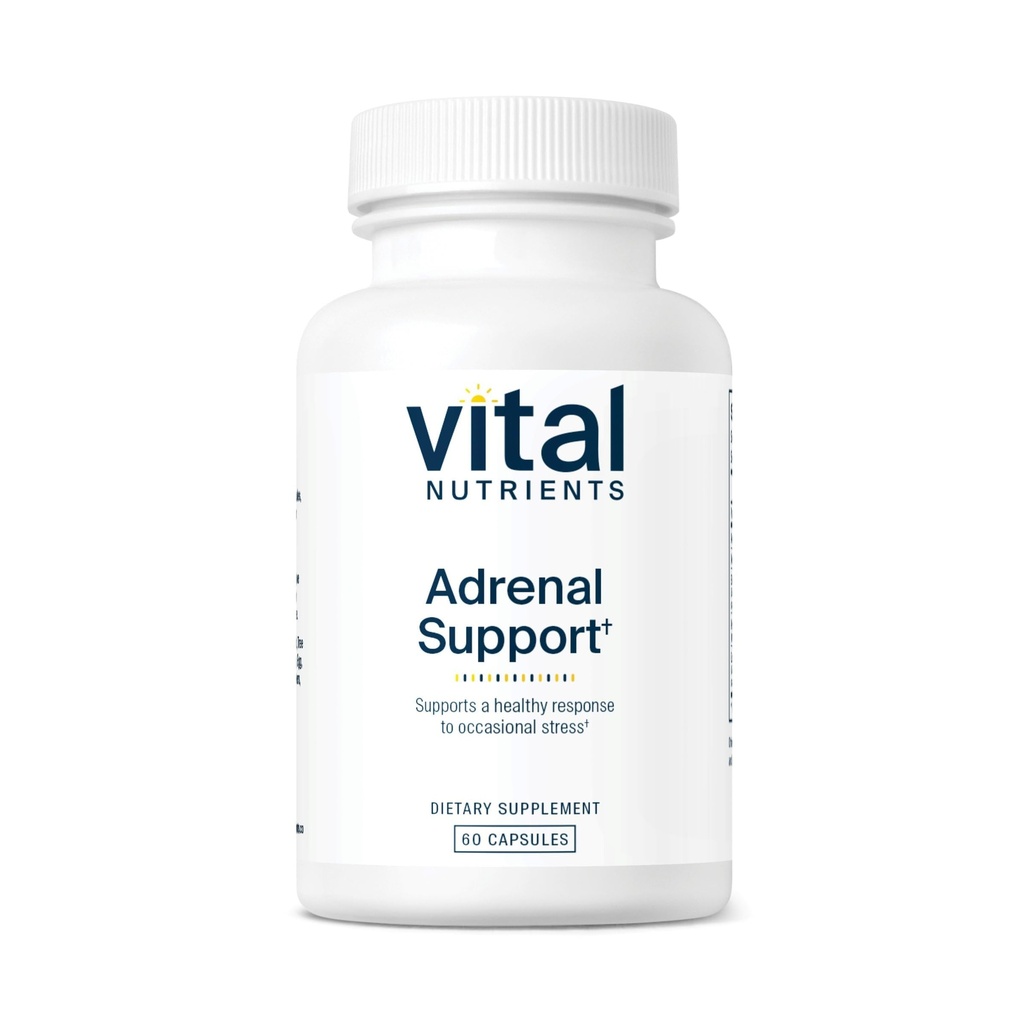 Vital næringsstoffer Adrenal støtte | Adrenal støtte kosttilskudd for Gland funksjon og kortisol ledelse | Støtter energi og stress nivåer | Gluten, Dairy, Soya Gratis | 60 kapsler