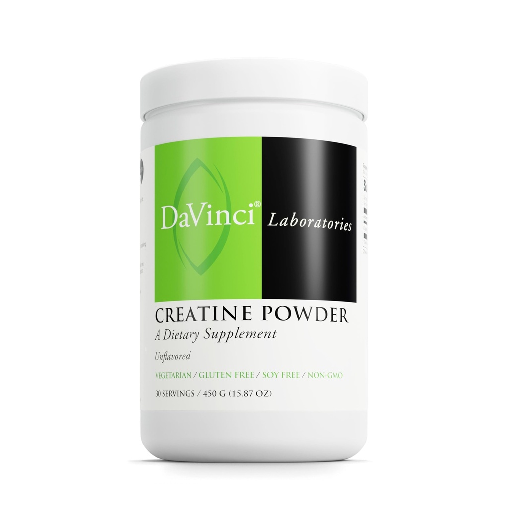 DAVINCI LABS Kreatin pulver - Aminosyre Drink Bland pulver for muskel og hjerne helse * - Vegetarisk, Glutenfri og soya-fri - upåklagelig, 90 Services