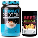 Nutrologi TRIPACT Protein pulver, 7-i-1 måltid utskiftningsshake, Vanilla Latte kanelflavor (40 serveringer) Beet Naturlig O2, Pre trening pulver, lidenskap frukt flavor (30 serveringer)