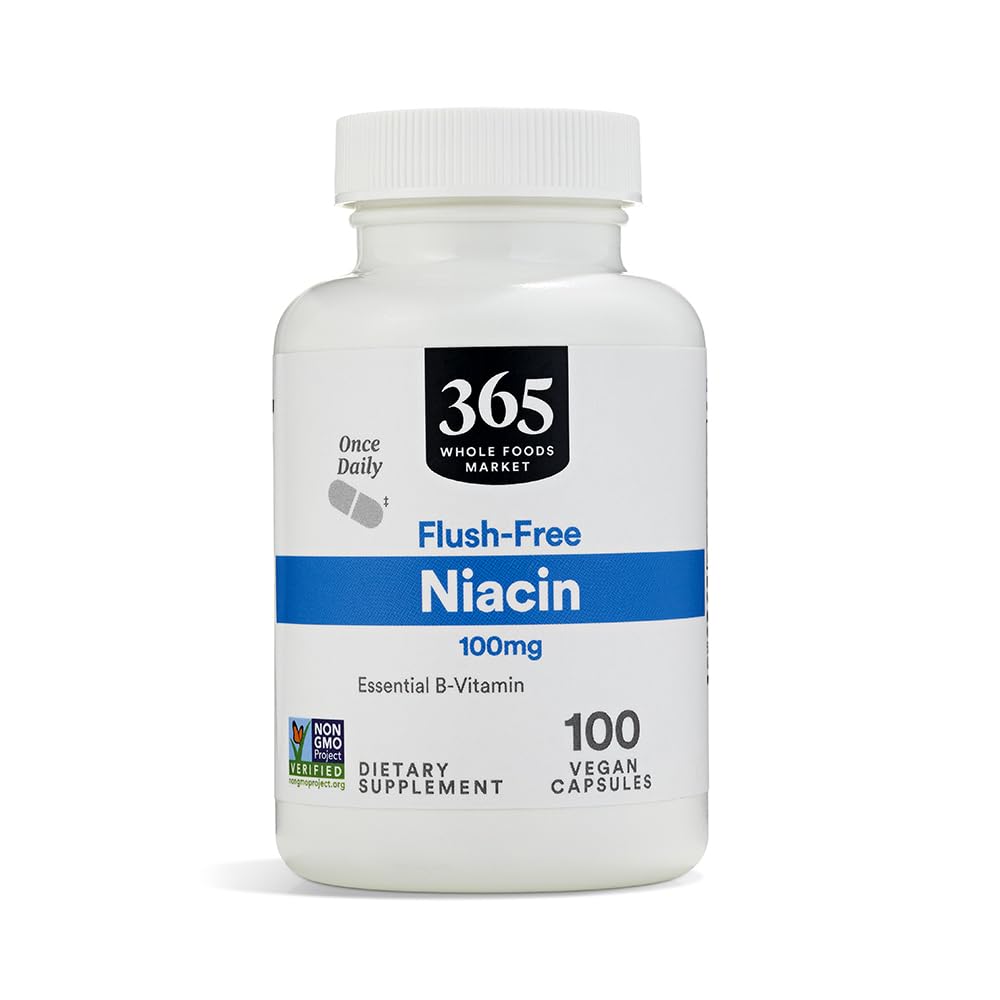 365 av Whole Foods Market, Niacin, 100 mg, 100 greve