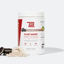 TB12 Plante Basert Proteinpulver av Tom Brady, 24g Vegan Pea Protein, Lavt sukker, Lavkarbohydrat, Ikke-GMO, Måltid Utskiftning, Keto Vennlig, Paleo, Sukkerfri, Cookies og Cream Flavor (30 Serveringer)