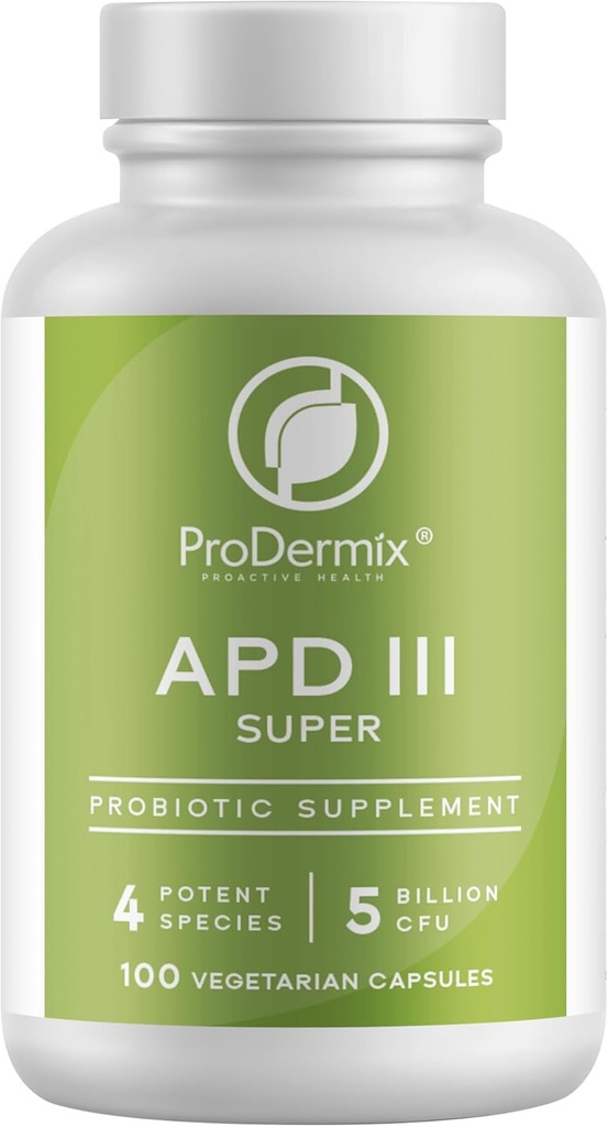 Kosher APD III Probiotisk Supplement, støtter anledninger, diarre, Gas & Bloating, 5 milliarder CFUs vedlikehold 100 vegetariske kapsler