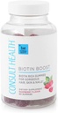 Consult Health BIOTIN Boost Gummies for hår, hud og negler - 10.000 mg - Vegansk vitamin B kosttilskudd - støtter raskere hår og neglevekst - bringebær flavor - svart gulrot - 60 greve