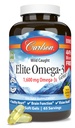 Carlson - Elite Omega-3 Gems, 1600 mg Omega-3 Fatty Acids inkludert EPA og DHA, Norsk, Wild-Caught Fish Oil Supplement, Sustainablely Sourceed Omega 3 Fish Oil Capsules, sitron, 130 Softgels