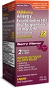 TARO Barns 12HR Allergi Relief Ikke-drowsy Antihistamin væske, Berry Flavor, alkoholfri, Dye-fri og sukkerfri, Fexofenadin HCl (4 oz)